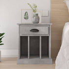 Bedside table 43x36x50 cm concrete grey