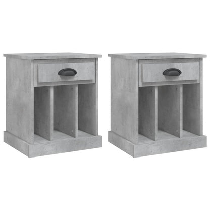 Nachtkastjes 2 St 43X36X50 Cm Betongrijs