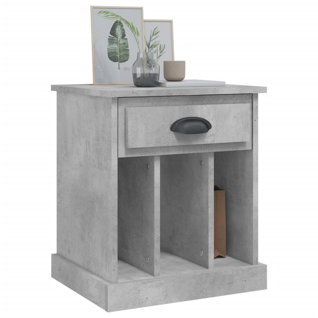 Nachtkastjes 2 St 43X36X50 Cm Betongrijs