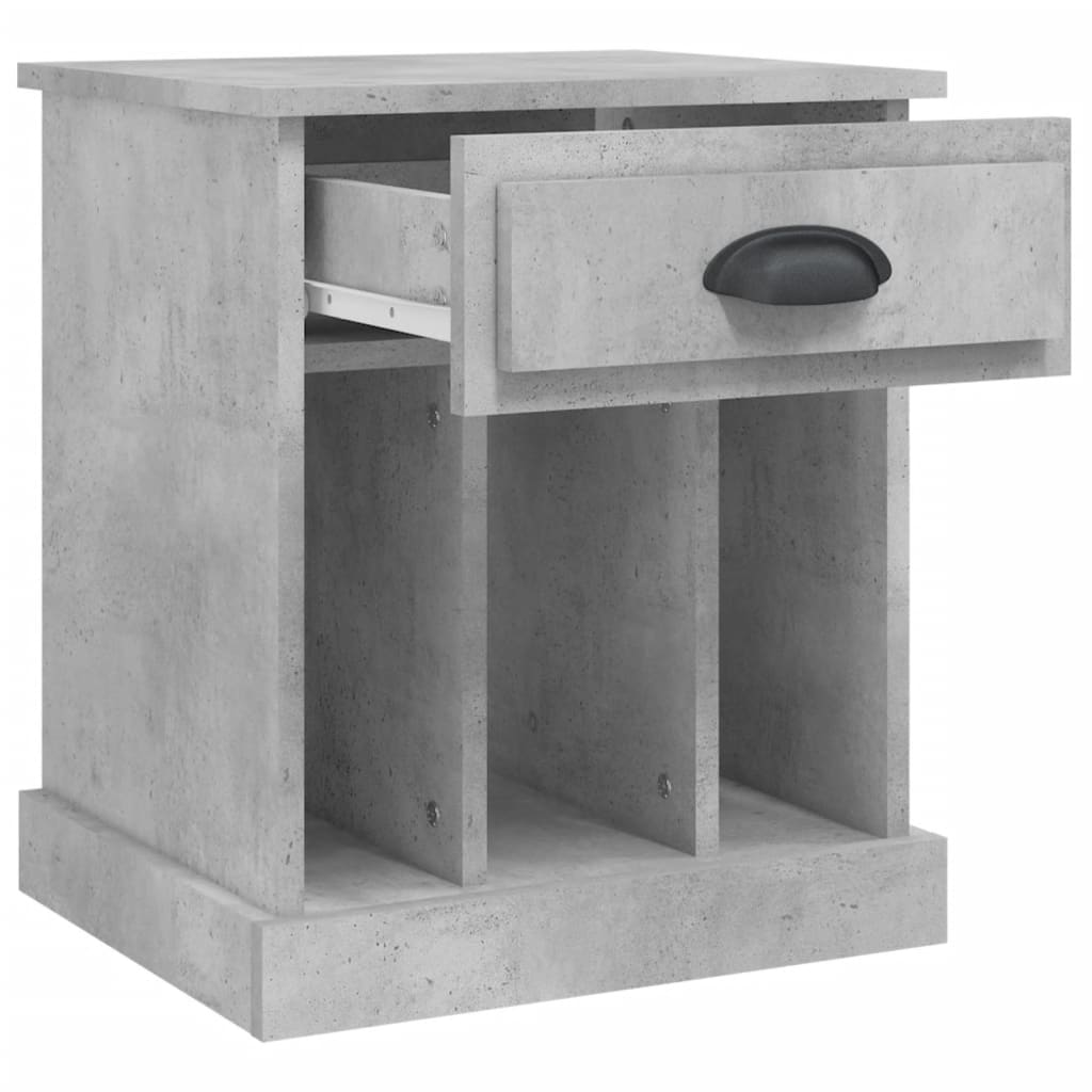 Nachtkastjes 2 St 43X36X50 Cm Betongrijs