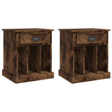 Nachtkastjes 2 St 43X36X50 Cm Gerookt Eikenkleurig