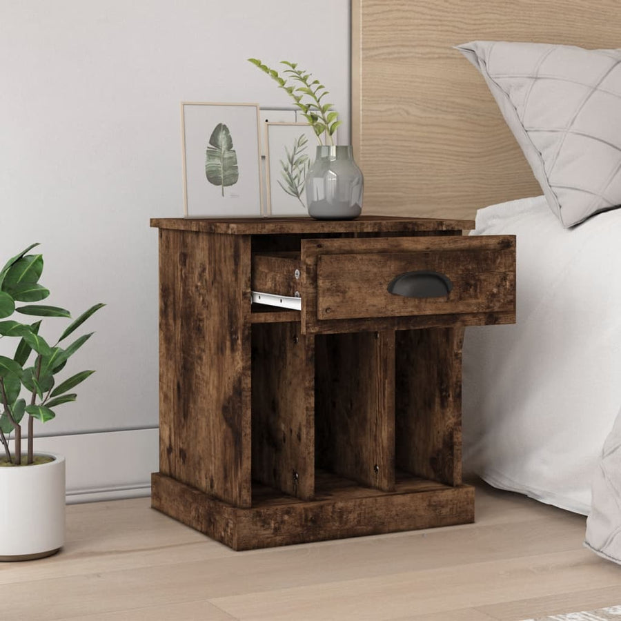 Nachtkastjes 2 St 43X36X50 Cm Gerookt Eikenkleurig