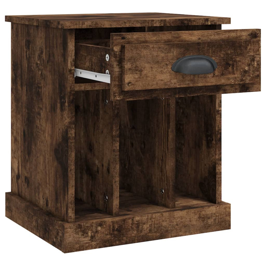 Nachtkastjes 2 St 43X36X50 Cm Gerookt Eikenkleurig