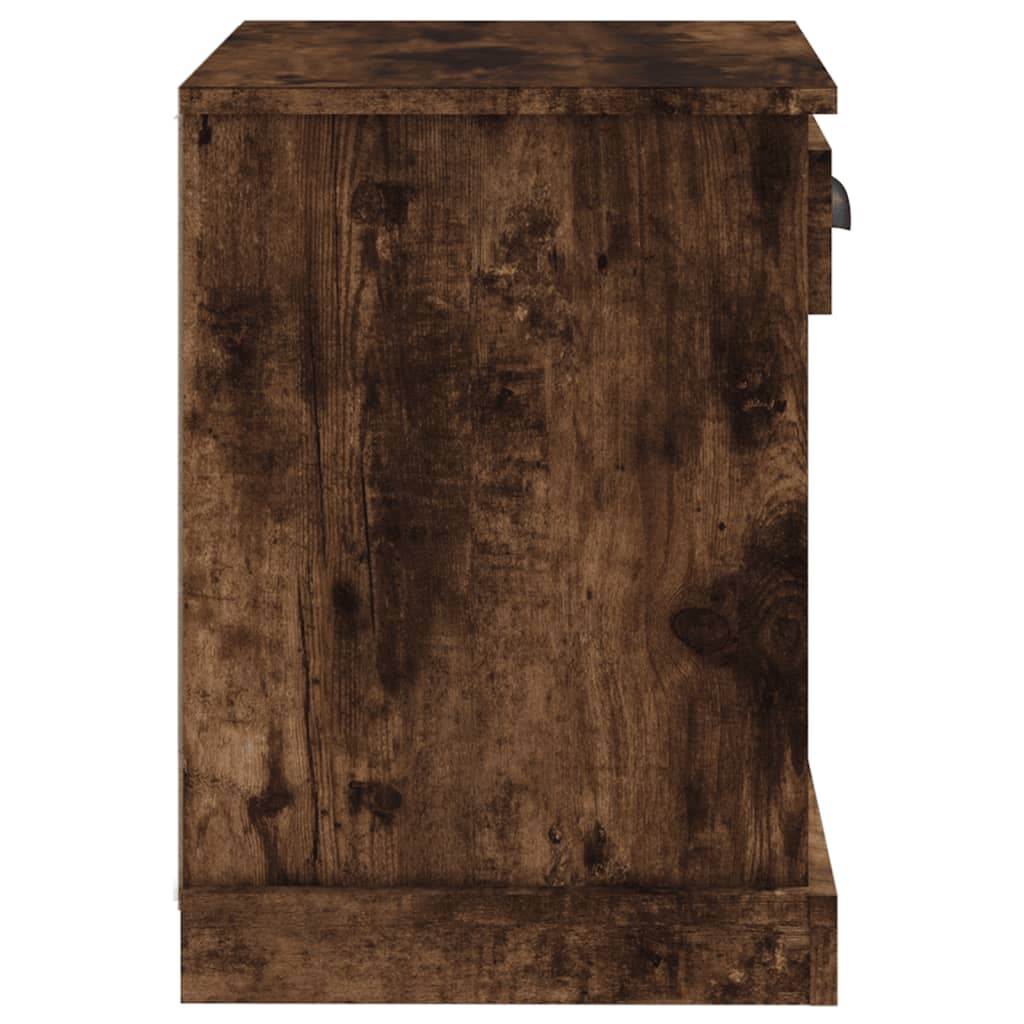 Nachtkastjes 2 St 43X36X50 Cm Gerookt Eikenkleurig