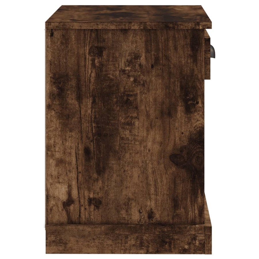 Nachtkastjes 2 St 43X36X50 Cm Gerookt Eikenkleurig