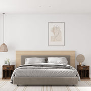 Bedside tables 2 pcs 43x36x50 cm smoked oak look