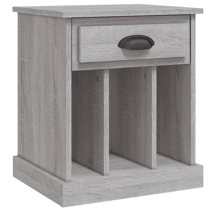 Nachtkastjes 2 St 43X36X50 Cm Grijs Sonoma Eikenkleurig