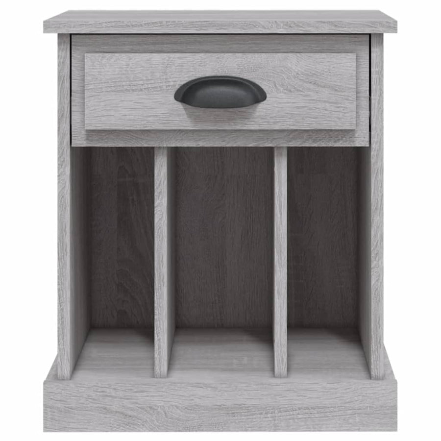 Nachtkastjes 2 St 43X36X50 Cm Grijs Sonoma Eikenkleurig