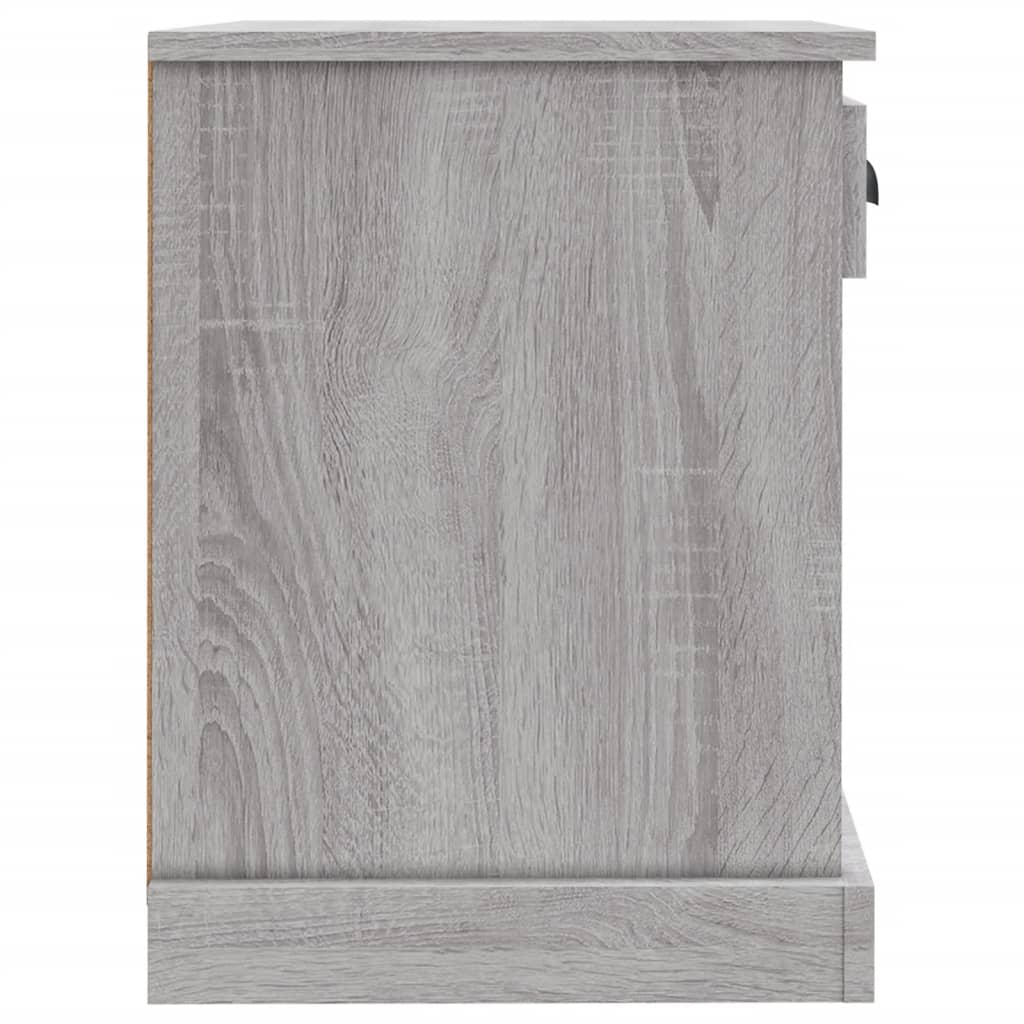 Nachtkastjes 2 St 43X36X50 Cm Grijs Sonoma Eikenkleurig