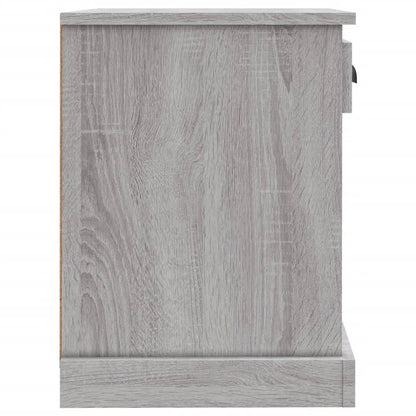 Nachtkastjes 2 St 43X36X50 Cm Grijs Sonoma Eikenkleurig