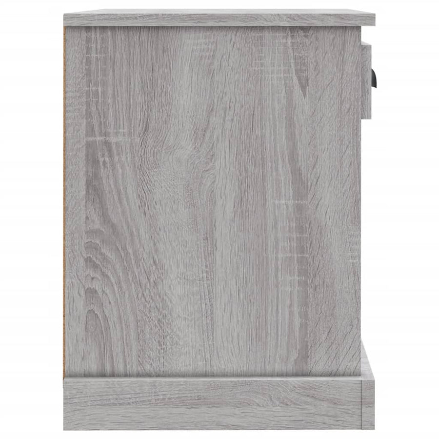 Nachtkastjes 2 St 43X36X50 Cm Grijs Sonoma Eikenkleurig