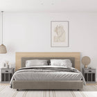 Bedside tables 2 pcs 43x36x50 cm grey Sonoma oak look