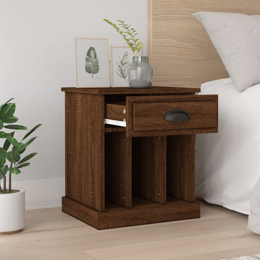 Nachtkastjes 2 St 43X36X50 Cm Bruin Eikenkleur