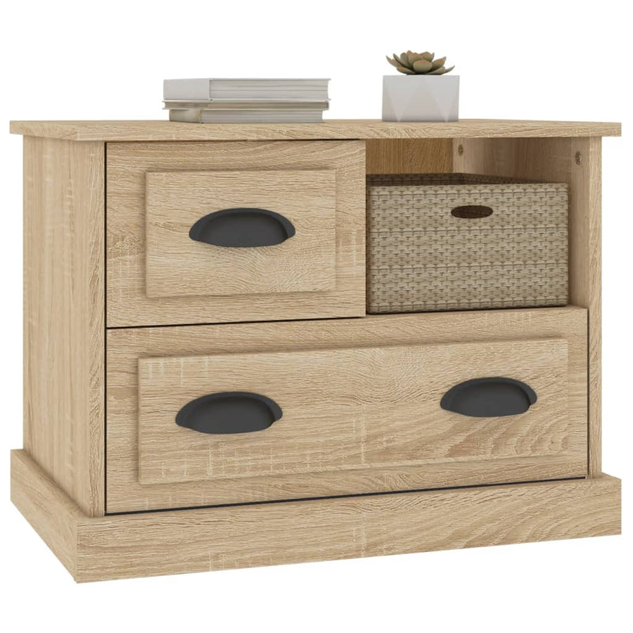 Nachtkastje 60X39X45 Cm Sonoma Eikenkleurig