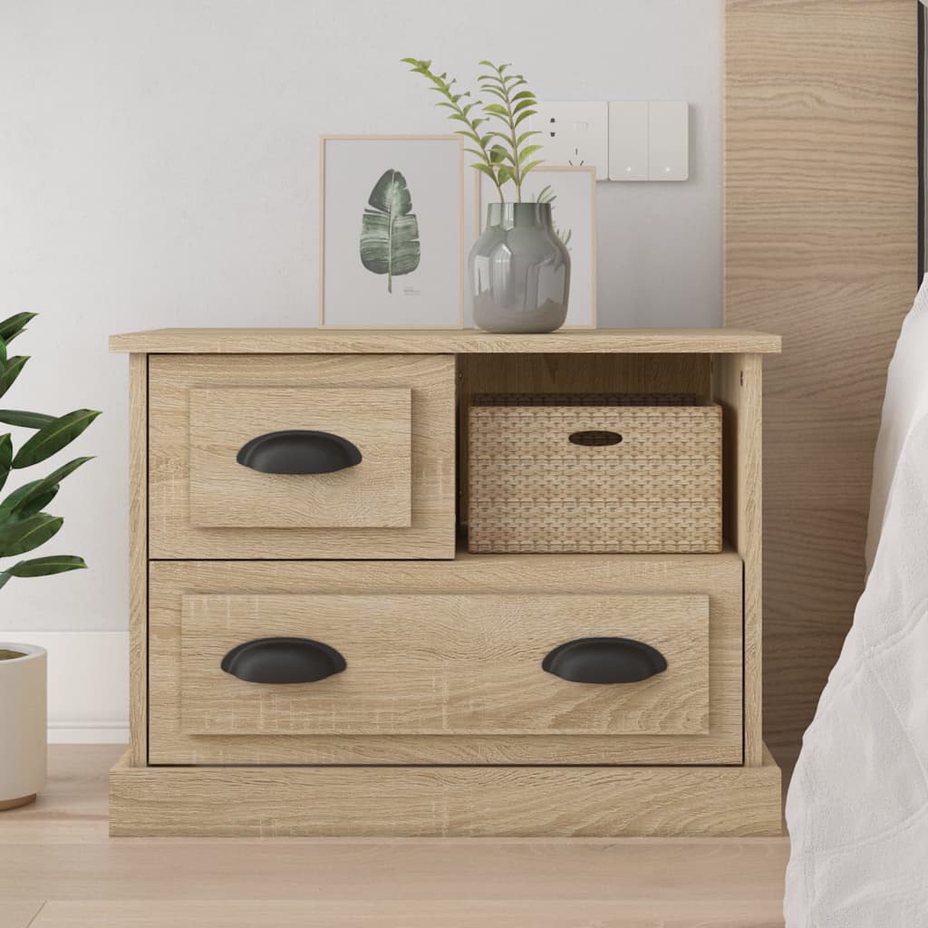 Nachtkastje 60X39X45 Cm Sonoma Eikenkleurig