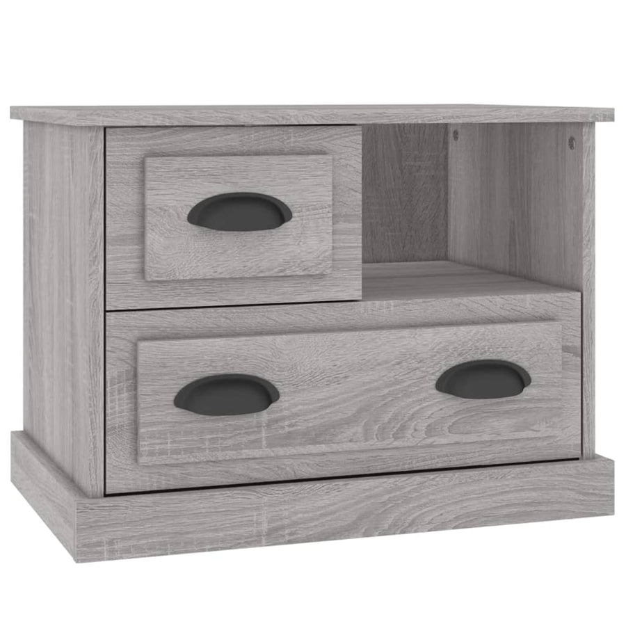Nachtkastje 60X39X45 Cm Grijs Sonoma Eikenkleurig