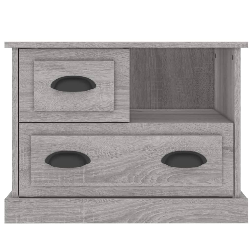Nachtkastje 60X39X45 Cm Grijs Sonoma Eikenkleurig