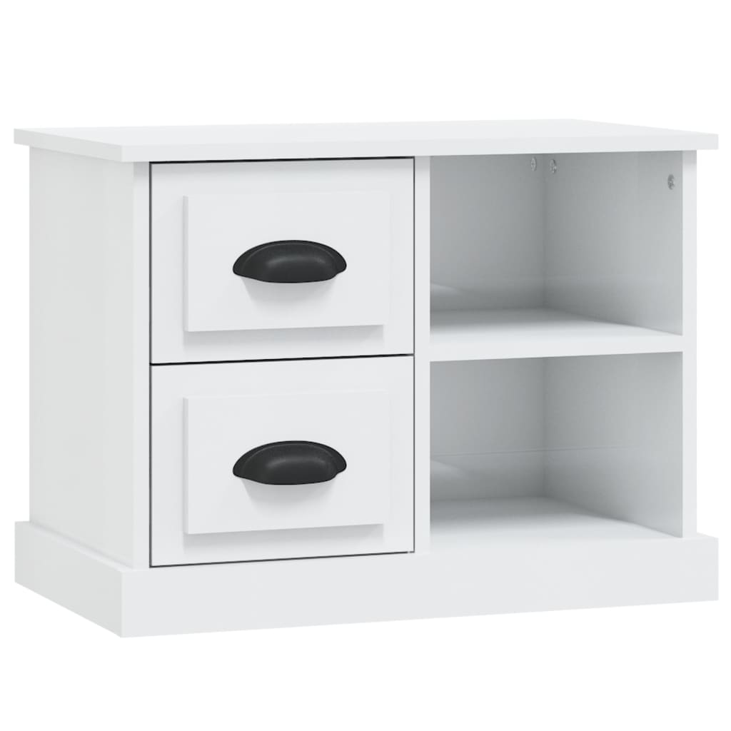 Nachtkastje 60X35,5X45 Cm Hoogglans Wit