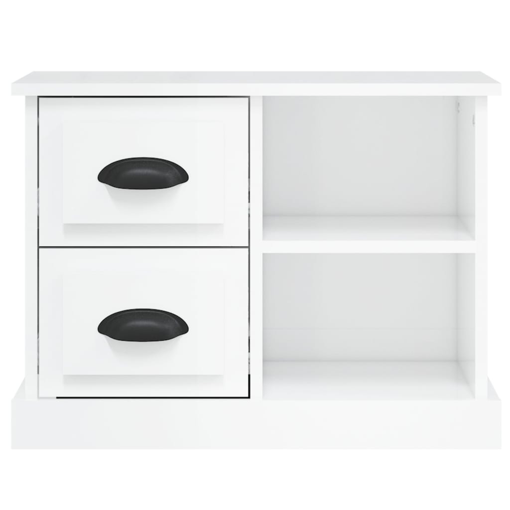 Nachtkastje 60X35,5X45 Cm Hoogglans Wit