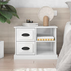Bedside table 60x35.5x45 cm high gloss white