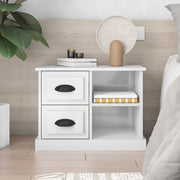 Bedside table 60x35.5x45 cm high gloss white