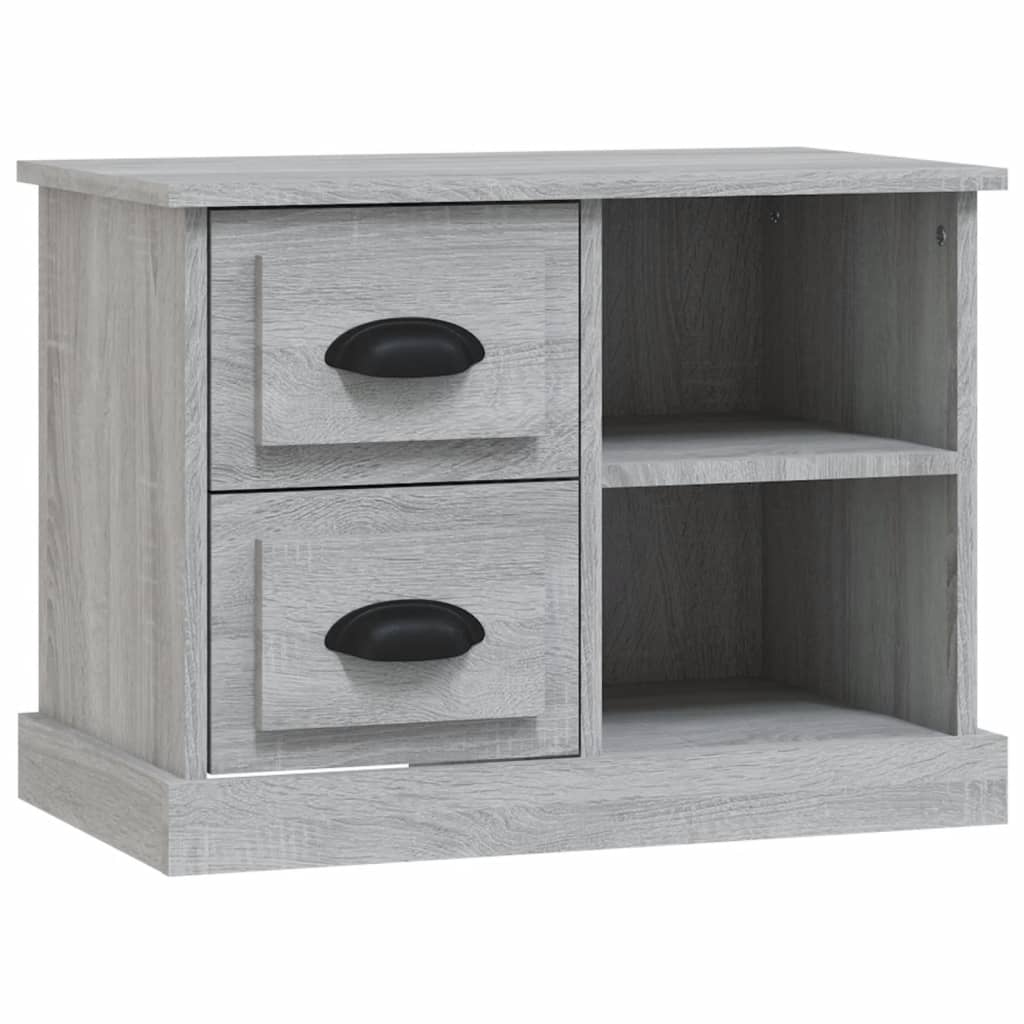 Nachtkastje 60X35,5X45 Cm Grijs Sonoma Eikenkleurig