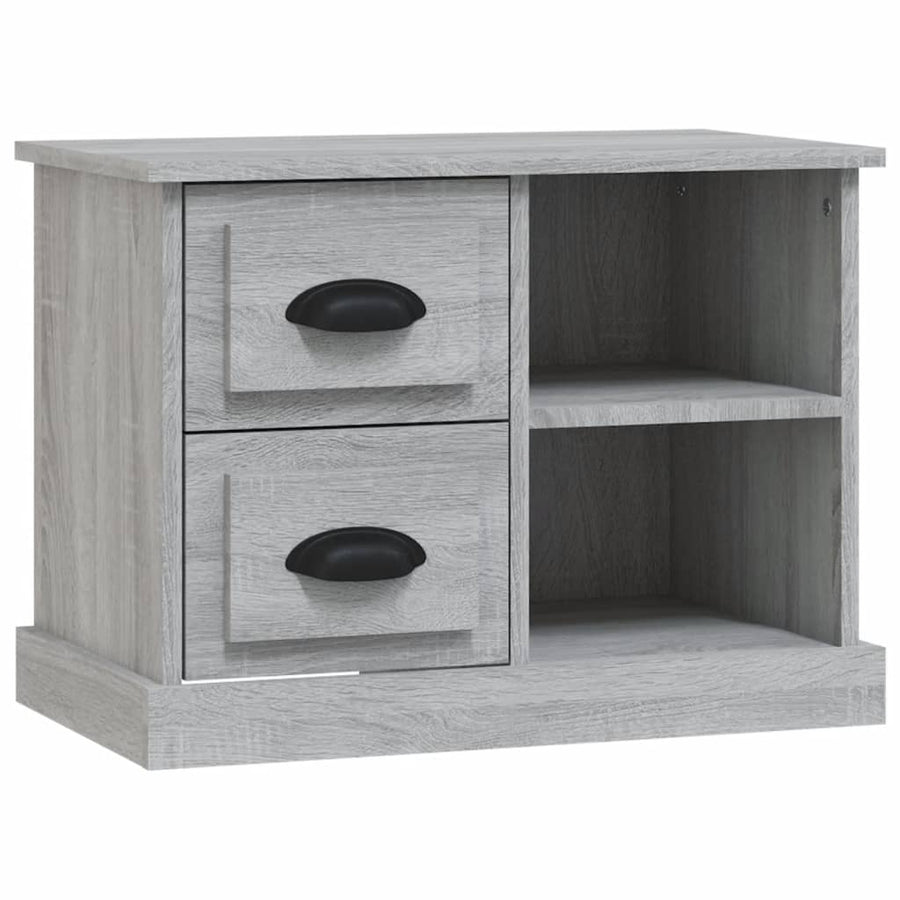 Nachtkastje 60X35,5X45 Cm Grijs Sonoma Eikenkleurig