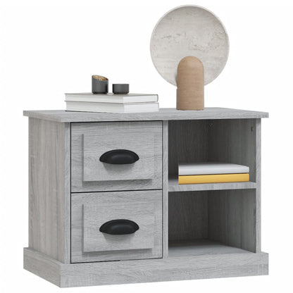 Nachtkastje 60X35,5X45 Cm Grijs Sonoma Eikenkleurig
