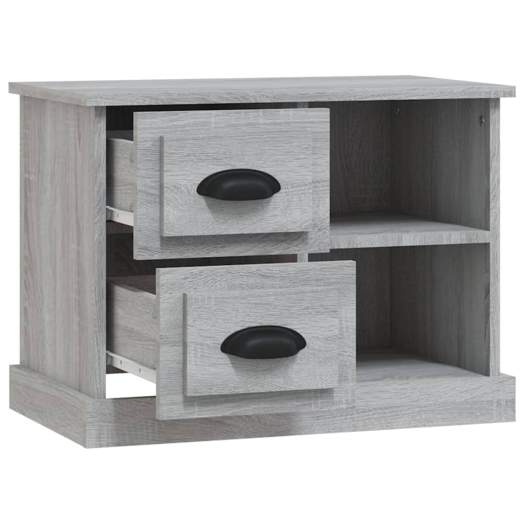 Nachtkastje 60X35,5X45 Cm Grijs Sonoma Eikenkleurig