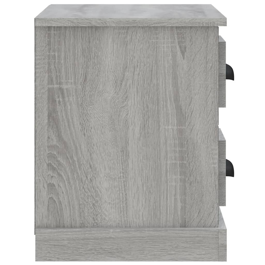 Nachtkastje 60X35,5X45 Cm Grijs Sonoma Eikenkleurig