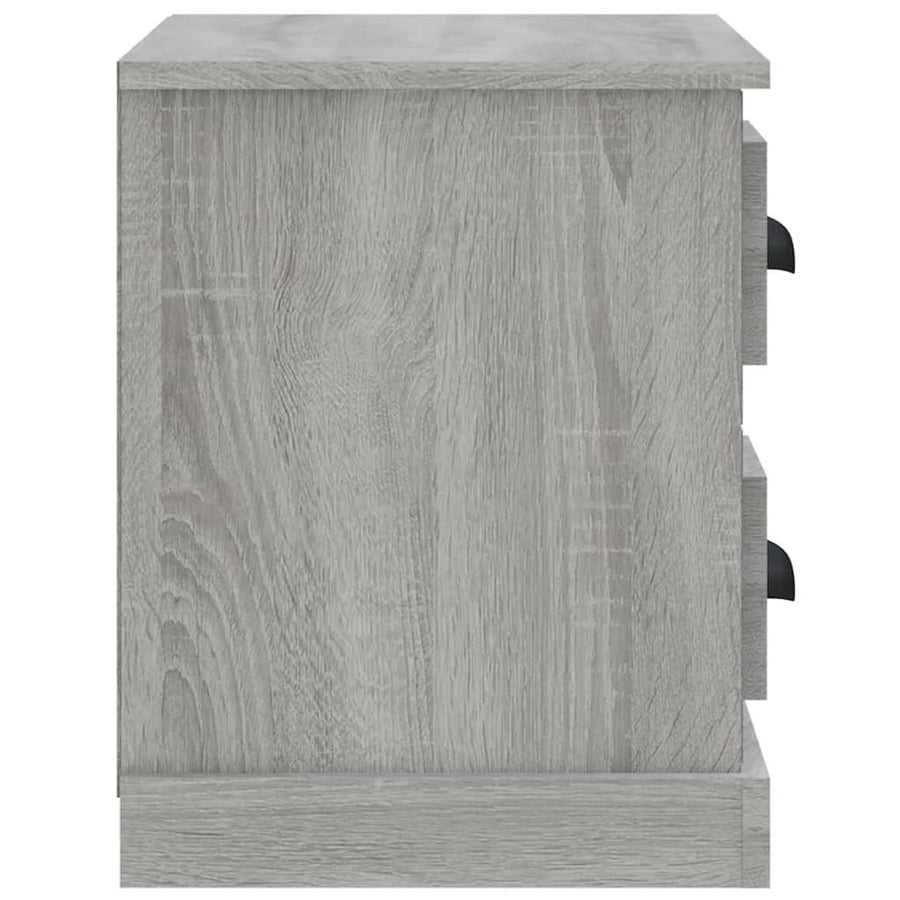 Nachtkastje 60X35,5X45 Cm Grijs Sonoma Eikenkleurig