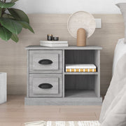 Bedside table 60x35.5x45 cm grey Sonoma oak effect
