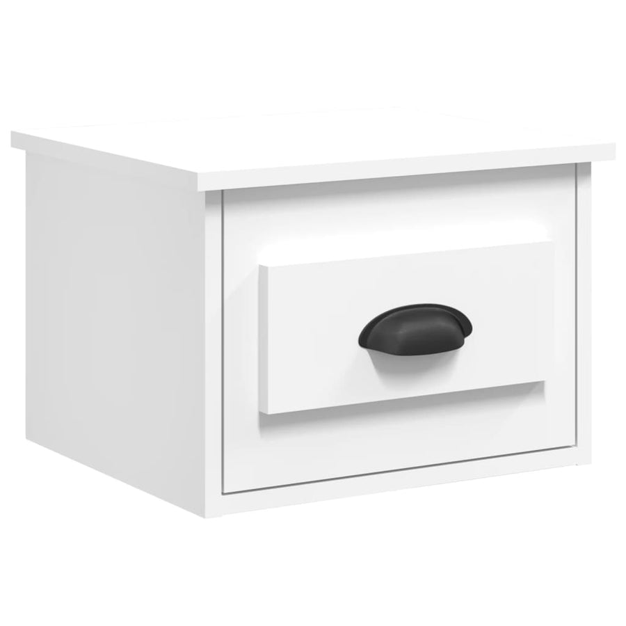 Nachtkastje Wandgemonteerd 41,5X36X28 Cm Wit