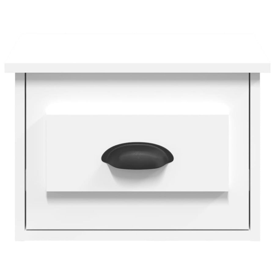 Nachtkastje Wandgemonteerd 41,5X36X28 Cm Wit