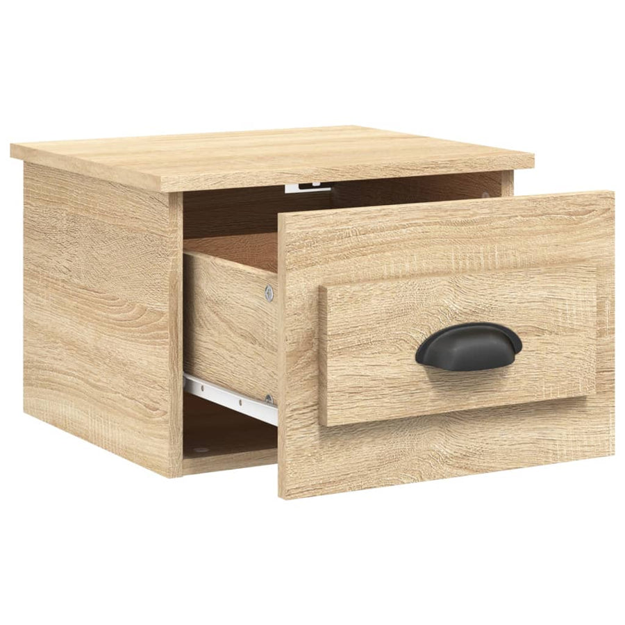 Nachtkastje Wandgemonteerd 41,5X36X28 Cm Sonoma Eikenkleurig