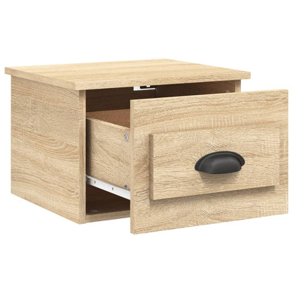 Nachtkastjes 2 St Wandgemonteerd 41,5X36X28 Cm Sonoma Eiken