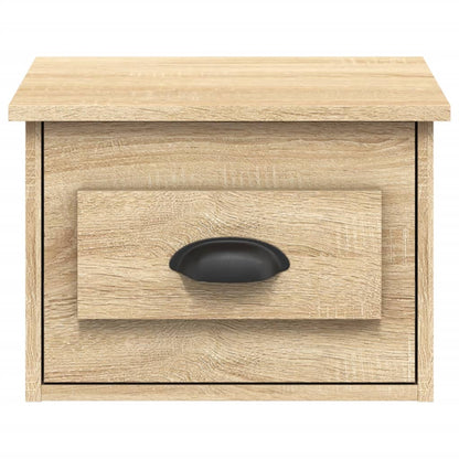 Nachtkastjes 2 St Wandgemonteerd 41,5X36X28 Cm Sonoma Eiken