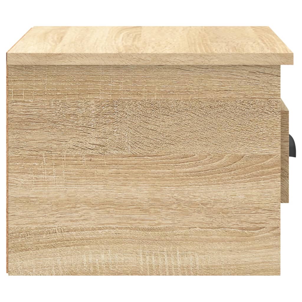 Nachtkastjes 2 St Wandgemonteerd 41,5X36X28 Cm Sonoma Eiken