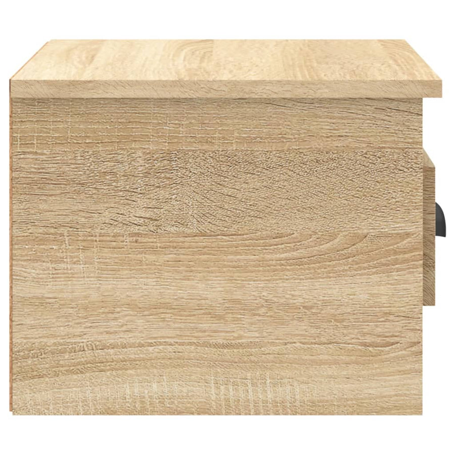 Nachtkastjes 2 St Wandgemonteerd 41,5X36X28 Cm Sonoma Eiken