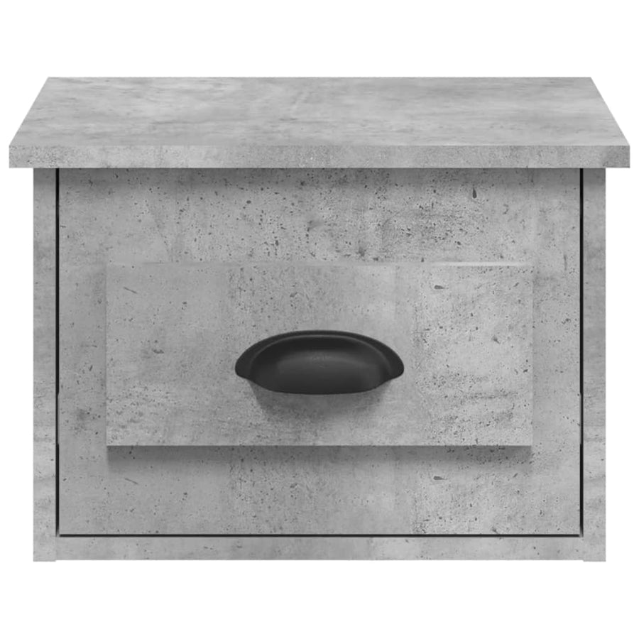 Nachtkastjes 2 St Wandgemonteerd 41,5X36X28 Cm Betongrijs