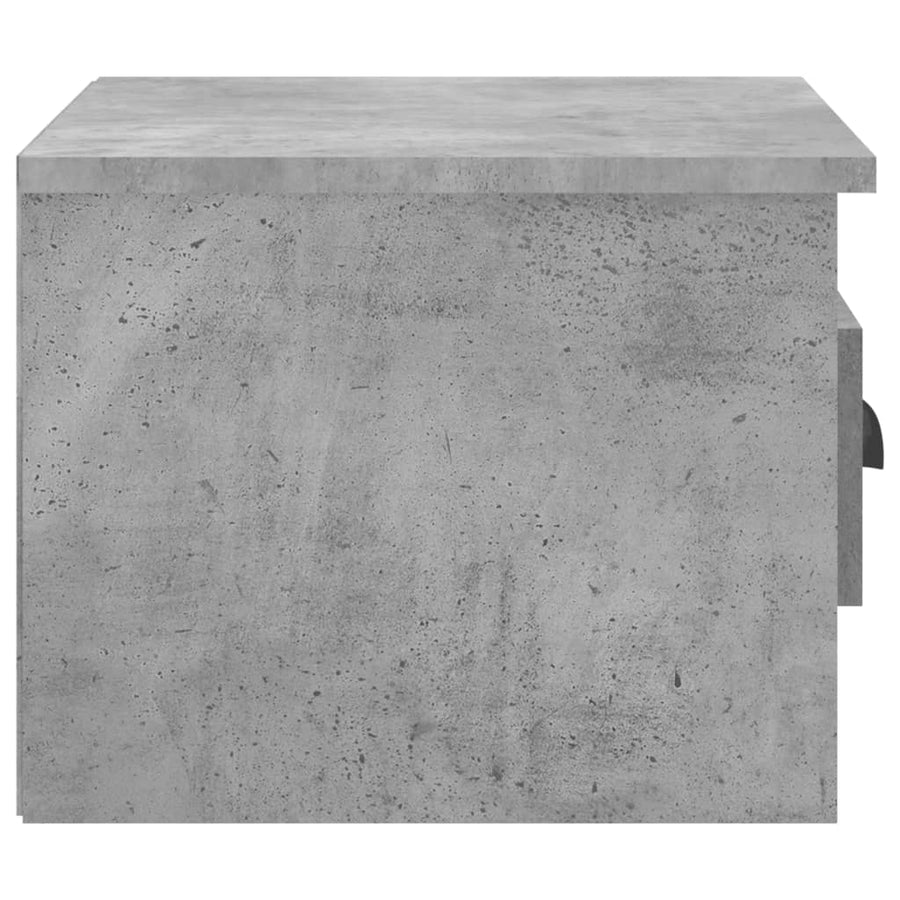 Nachtkastjes 2 St Wandgemonteerd 41,5X36X28 Cm Betongrijs