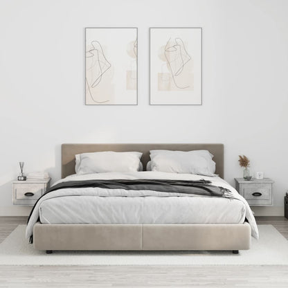 Nachtkastjes 2 St Wandgemonteerd 41,5X36X28 Cm Betongrijs