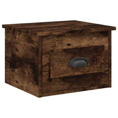 Nachtkastje Wandgemonteerd 41,5X36X28 Cm Gerookt Eikenkleurig