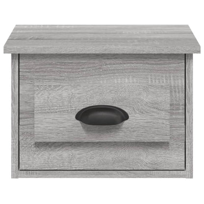 Nachtkastje Wandgemonteerd 41,5X36X28 Cm Grijs Sonoma Eiken