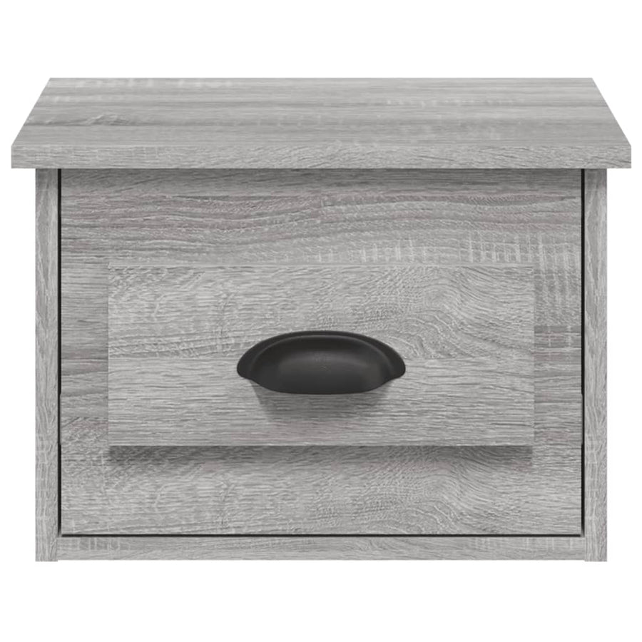 Nachtkastje Wandgemonteerd 41,5X36X28 Cm Grijs Sonoma Eiken