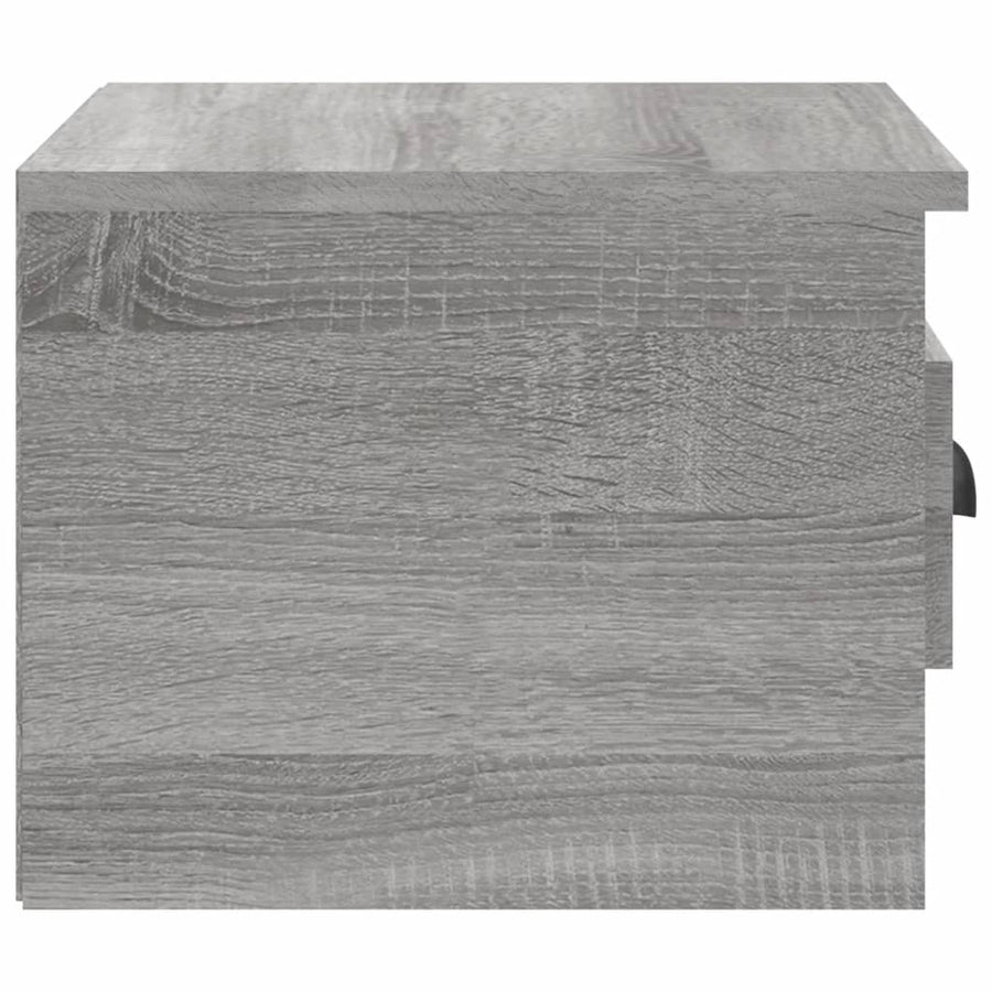 Nachtkastje Wandgemonteerd 41,5X36X28 Cm Grijs Sonoma Eiken