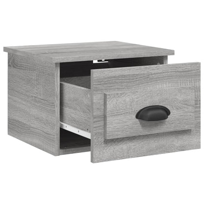Nachtkastjes 2 St Wandgemonteerd 41,5X36X28 Cm Grijs Sonoma