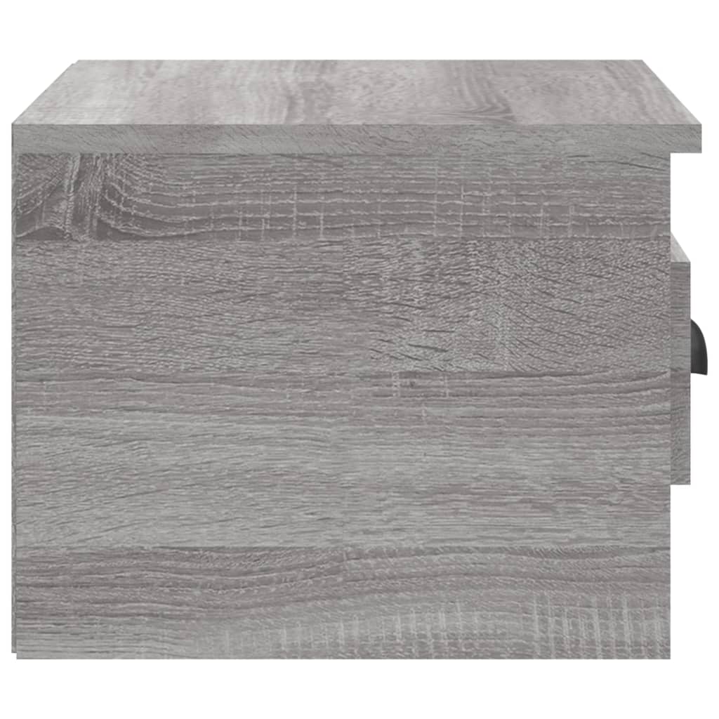 Nachtkastjes 2 St Wandgemonteerd 41,5X36X28 Cm Grijs Sonoma