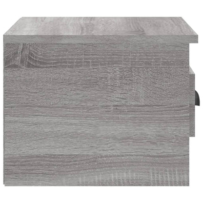 Nachtkastjes 2 St Wandgemonteerd 41,5X36X28 Cm Grijs Sonoma