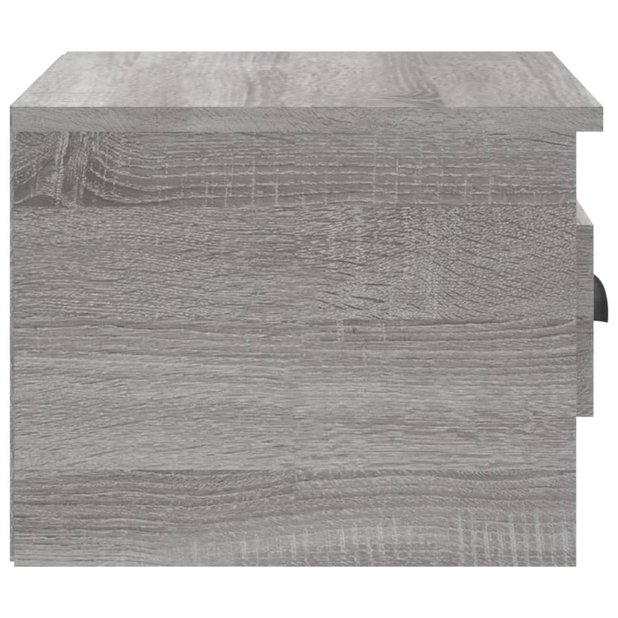 Nachtkastjes 2 St Wandgemonteerd 41,5X36X28 Cm Grijs Sonoma